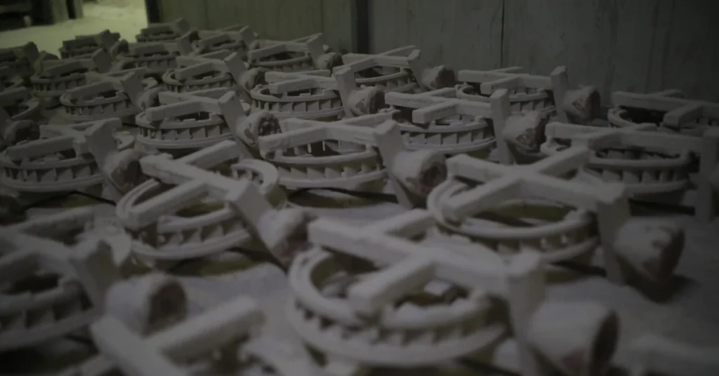 Investment Casting Process - Shell drying after a coat