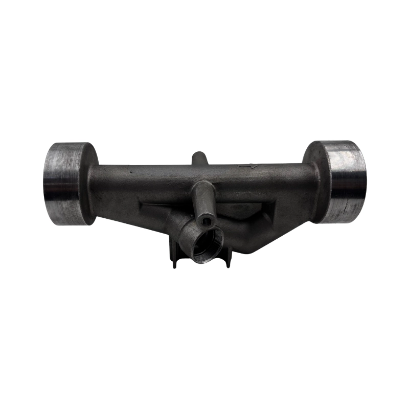 Flow meter body showing both assembly ends and side connection features