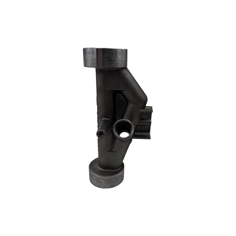 Side profile of a stainless steel flow meter body